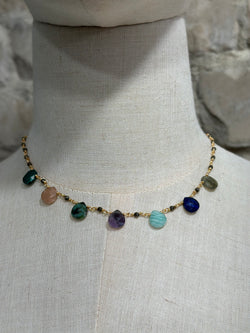 Multi stones necklace