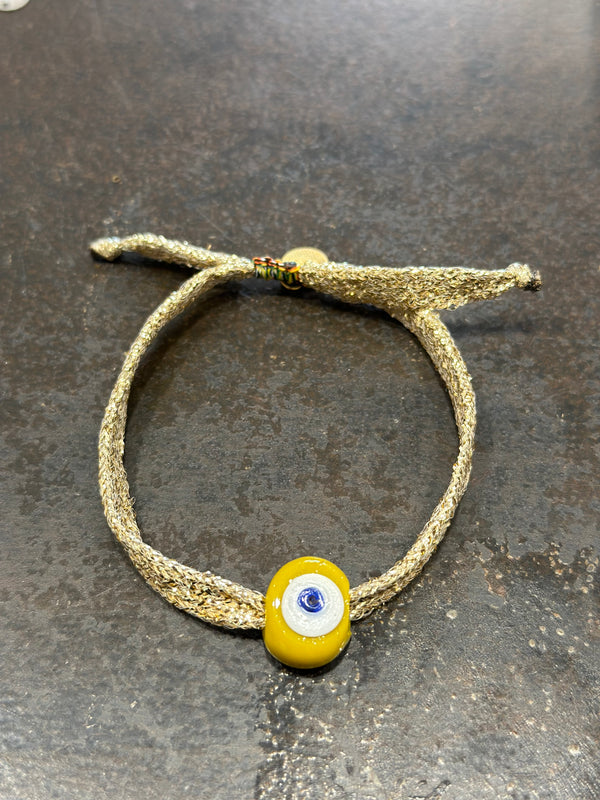 Mustard small eye golden string