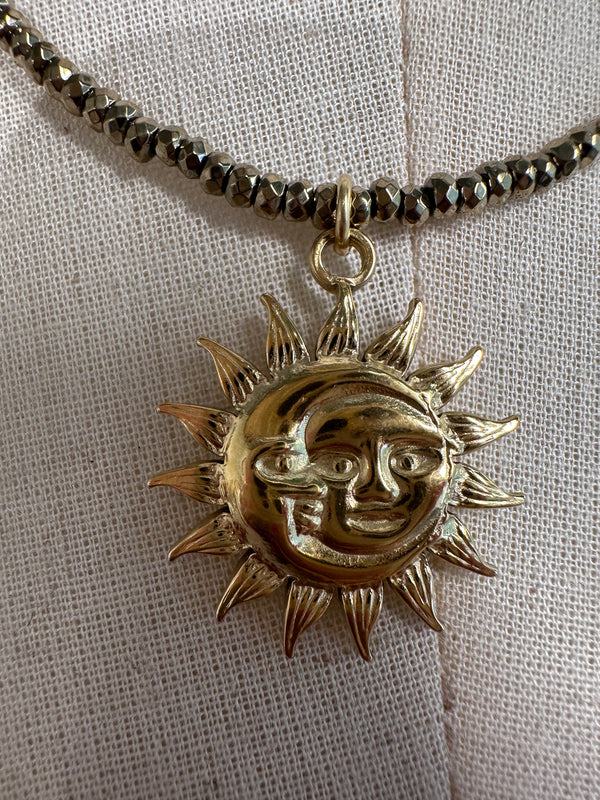 The sun is meeting the moon necklace