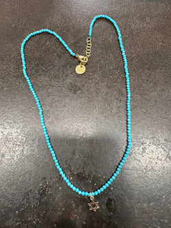 Turquoise maguen necklace