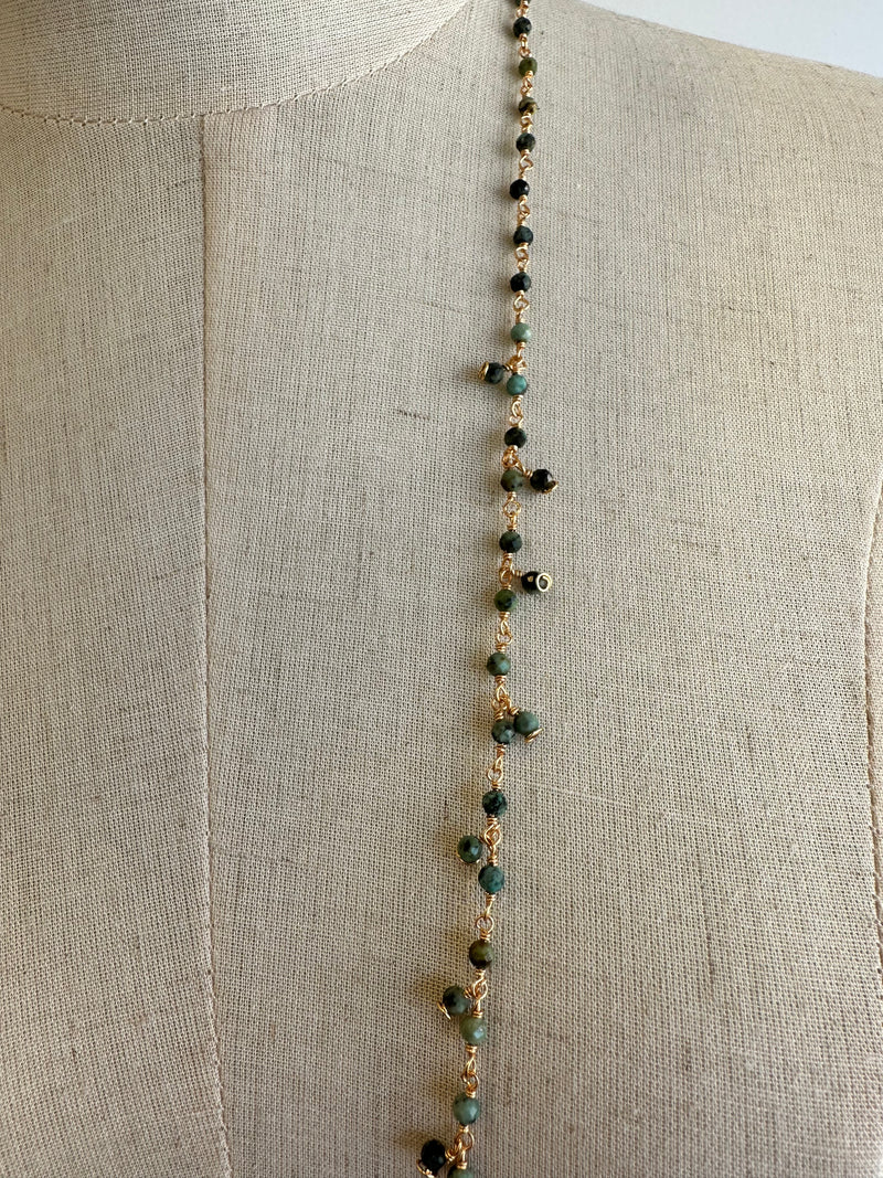 Turquoise long / double necklace