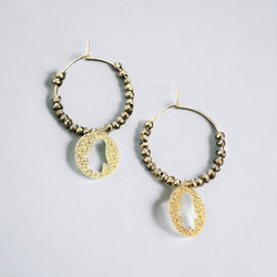 Hamsa stones earrings